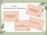 Karty afirmacji dla uzdrowienia z lęku i niepokoju.