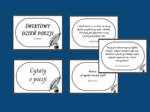 ŚWIATOWY DZIEŃ POEZJI – cytaty – gazetka – 21 str. – fiszki – wersja 2