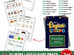 📘 Mini English Lessons – Activity Book🧑‍🎓🇬🇧 🧑‍🎓Praktyczny zestaw 20 kart pracy/mini lekcji dla nauczycieli języka angielskiego!