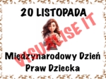 Gazetka PRAWA DZIECKA MIĘDZYNARODOWY DZIEŃ PRAW DZIECKA 20 listopada