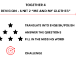 Together 4 - Revision game Unit 2 - materiały utrwalające