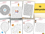 10 Labiryntów — Ćwiczenia motoryki małej i koncentracji dla dzieci