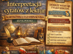 📚 Interpretacja cytatów z lektur – kartkówka egzaminacyjna | powtórka przed egzaminem ósmoklasisty (15 zadań)
