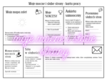 Karta pracy na godzinę wychowawczą - Moje mocne i słabe strony