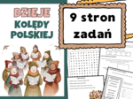 Dzieje kolędy polskiej - karty pracy, klasy 5-8, Boże Narodzenie, zadania
