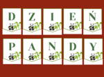 DZIEŃ PANDY – girlanda – napis – gazetka – wersja 2