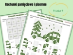 Rachunki pamięciowe i pisemne, kodowanie, klasa 4, Boże Narodzenie