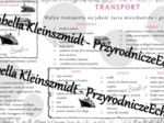 Sketchnotka - notatka " Transport" wykonana w power point do edycji. Geografia 7; „Usługi w Polsce”