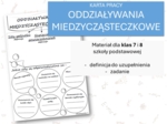 Fizyka 7 i 8. Karta pracy. ODDZIAŁYWANIA MIĘDZYCZĄSTECZKOWE. Właściwości materii.