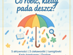 Kolorowanka: „Co można robić, kiedy pada deszcz?”