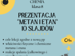 Chemia. Klasa 8. Metan i etan. Prezentacja. Nowa podstawa programowa