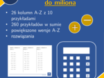 Dodawanie i odejmowanie do miliona | matematyka | 26 kolumn