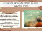 "Syzyfowe prace" kreatywna kartkówka z treści lektury