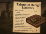 🕯️📜 „Tajemnica starego klasztoru” – czytanie ze zrozumieniem + ortografia ✍️ (karta pracy, kl. 4–6)