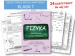 Fizyka klasa 7. ZESZYT 24 GRAFICZNYCH KART PRACY. Cały rok szkolny! Okazyjna CENA!
