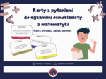 Ponad 100 pytań do egzaminu ósmoklasisty | Karty pracy | Matematyka | Egzamin ósmoklasisty