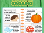 Zagadki jesienne – dopasuj opis do obrazków