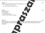 Wyrażenia algebraiczne - Sprawdzian/powtórzenie