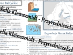 Sketchnotka - notatka „Morze Bałtyckie” wykonana w power point do edycji. Geografia 7; „Środowisko przyrodnicze Polski”