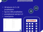 Dodawanie i odejmowanie jednomianów | matematyka, algebra | 26 kolumn