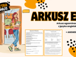 EGZAMIN 8-KLASISTY - JĘZYK ANGIELSKI | Pełen zestaw zadań egzaminacyjnych: reakcje językowe, dialogi, czytanie, tłumaczenia, e-mail + klucz odpowiedzi (Poziom A2-A2+) & EXTRA BONUS! e-mail checklist