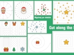 Wycinanki po śladzie świąteczne (pdf i jpg -a4)