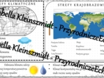 Sketchnotka - notatka „Strefy klimatyczne i krajobrazowe” wykonana w power point do edycji. Geografia 5; „Krajobrazy świata”