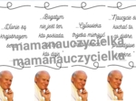 Dzień Papieski - zakładki z Janem Pawłem II