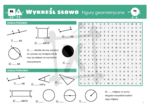 Matematyczna wykreślanka dla klasy czwartej. Figury geometryczne.