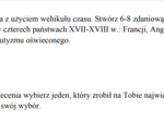 Sprawdzian - Od absolutyzmu do republiki