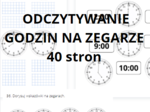 Ćwiczenia w odczytywaniu godzin. Zegar dla klasy 1-3