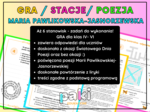 Koniec zakończenie roku szkolnego /Maria Pawlikowska-Jasnorzewska / gra z szyfrem / stacje zadaniowe / powtórzenie z liryki