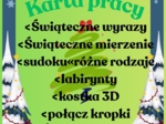 Karta pracy Boże Narodzenie