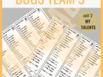 Bugs Team 3 unit 3 MY TALENTS - zakładki do książki