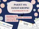 📦 Pakiet „Dzień Kropki” 🔴✨ – karty pracy, krzyżówka, wykreślanka, dyplom – kreatywność, wyobraźnia, sztuka – klasy 1–8, świetlica, godzina wychowawcza