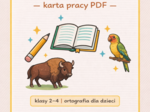 PISOWNIA WYRAZÓW Z Ż I RZ [Karta pracy, sprawdzian]