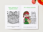 Kolorowanki. Prezenty. Postacie świąteczne. Motywy świąteczne