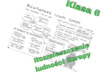 Klasa 6. Geografia. Rozmieszczenie ludności Europy