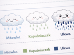 Karta pracy: Rozpoznaj rodzaje deszczu