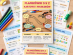 Planszówki DIY z kartonu i markerów