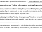 Sprawdzian z zakresu mitologii greckiej (klasa 5/6)
