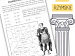 LICZBY RZYMSKIE - kolorowanka.