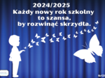 Każdy nowy rok szkolny to szansa, by rozwinąć skrzydła - szablon dekoracji