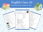 Gramatyka dla klasy 5,6. Język angielski. Czasownik być w czasie przeszłym Past Simple was were + konstrukcja there was / there were English Class A1+ Unit 5 Dodatkowe i różnorodne ćwiczenia powtórzenie