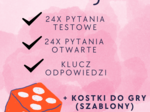 Układ rozrodczy żeński - ćwiczenia do lekcji/ zadania / gra do lekcji - 24 pytań testowych i 24 pytań otwartych wraz z odpowiedziami + kostki do gry (szablony)