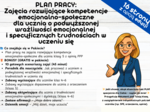 Plan pracy na zajęcia rozwijające kompetencje emocjonalno–społeczne