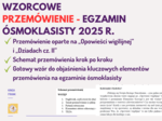 📢 Wzorcowe PRZEMÓWIENIE na egzamin ósmoklasisty - Opowieść wigilijna, Dziady, SCHEMAT, WZÓR