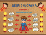 Gazetka na Dzień Chłopaka|Supermoce chłopaków z naszej klasy|Format A4