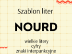 Szablon liter – nourd – wielkie