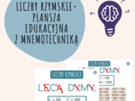 LICZBY RZYMSKIE - L, C, D, M - MNEMOTECHNIKA I PLANSZA EDUKACYJNA